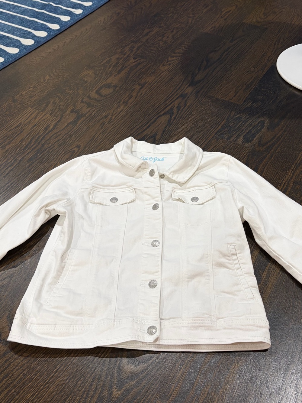 Cat & Jack White Denim Jacket for Girls